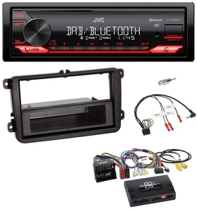 JVC Bluetooth USB DAB Lenkrad Autoradio für VW T6 15-19 52pin schwarz - Bild 1 von 9