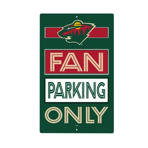 Minnesota Wild Fan Parking USA Metal Wall Sign, 7.5" x 11.5" - Picture 1 of 2