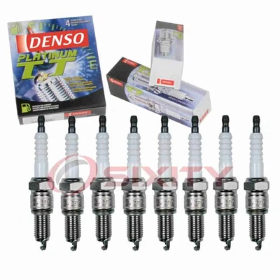 8 pc Denso Platinum TT Spark Plugs for 1977-1991 Dodge D150 5.2L 5.9L V8 yv - Image 1 of 4