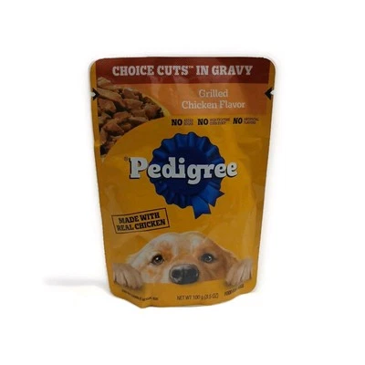 PEDIGREE CHOICE CUTS in Gravy Adult Wet Dog Food Grill Chicken (Lot Of 8)  3.5Oz - Image 1 of 4