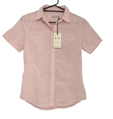 R M Williams Women's Nicole Button Up Shirt Size 10 BNWT Pink C18 - image 1 of 4