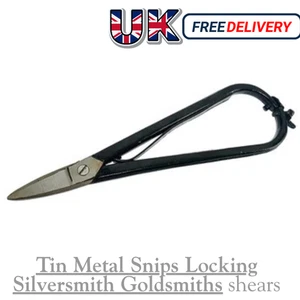 Jewelry Metal Tin Snips Shears Scissors for Goldsmith Silversmith Sheet Cutting - Picture 1 of 2