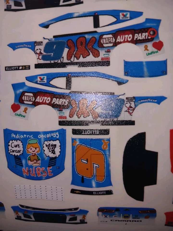  2025 Chase Elliott Childrens Miracle Atlanta 1/64 Peel& Stick Decals - Image 1 of 1