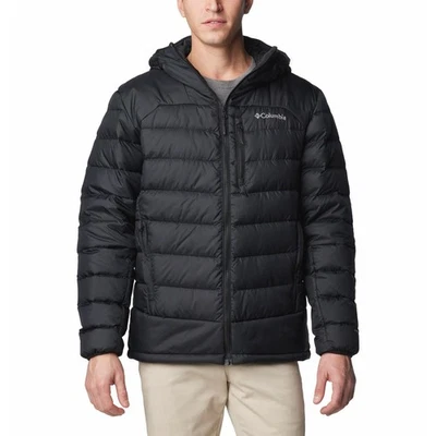Columbia Men Large Black Autumn Park II Down Puffer Jacket Hooded Outdoor HR7-19 - Image 1 of 4