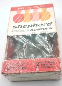 New In Box Shepherd Casters Deluxe Set of 4 - Picture 1 of 5