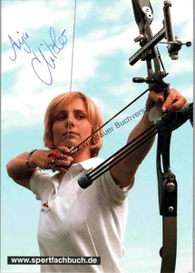 Original Autogramm Anja Hitzler Bogenschiessen /// Autogramm Autograph si 350814 - Bild 1 von 2
