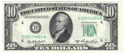 1950-A $10 Small Size Federal Reserve Note - Image 1 of 2