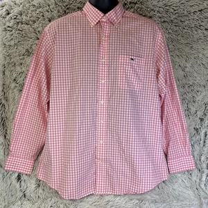 Camisa Tucker Vineyard Vines Calce Clásico Para Hombres Grande Rosa Cuadros Guinga Abotonada - Imagen 1 de 11