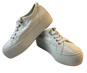 steven madden platform sneakers Size 5.5 White - Picture 1 of 13