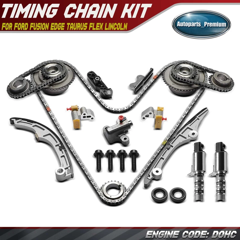 Kit de cadena de distribución del motor 19x para Ford Fusion Edge Taurus Flex Lincoln MKZ MKX MKS Foto 1 de 4