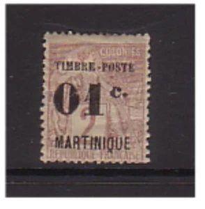 Martinique - SG 28 - Lightly Mounted - 1891/2 01c 0n 2c - Picture 1 of 1