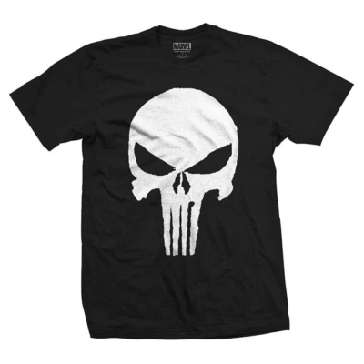 Nueva camiseta negra oficial de The Punisher Skull Marvel Comics - Imagen 1 de 4
