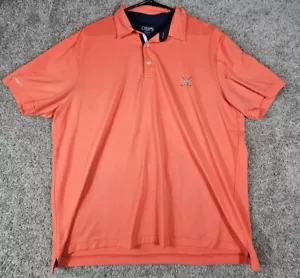 Chaps Golf Polo Shirt Salmon Polyester Blend Men's Size XL - Picture 1 of 7