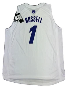 NEW D’Angelo Russell Mens Size XL Adidas Los Angeles Lakers XMAS Swingman Jersey - Picture 1 of 8