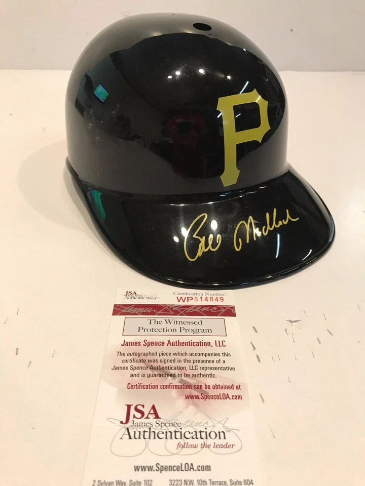 BILL MADLOCK AUTOGRAPHED SIGNED PITTSBURGH PIRATES REPLICA HELMET JSA COA - Image 1 of 1