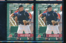 Lot (2) 2005 Grandstand #15 Kyle Geiger Fort Myers Miracle (FS40) SWSW6