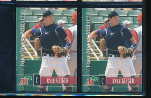 Lot (2) 2005 Grandstand #15 Kyle Geiger Fort Myers Miracle (FS40) SWSW6