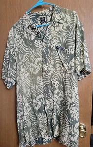 lot of 11 mens short sleeve silk and linen summer button down shirts size XL - Picture 1 of 11