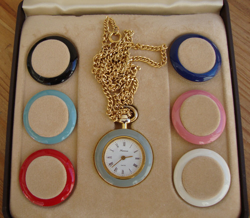 HERMÈS Orologio vintage Hermes collana sosia con lunette intercambiabili.