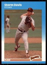 1987 Fleer Update Glossy Storm Davis Baltimore Orioles #U-22