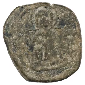 Moneta Bizantina Constantin Ix Monomachus Follis 1050 Costantinopoli Rame - Picture 1 of 2