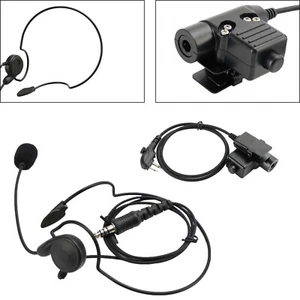 7.1-C7 Rear Mount Big Plug Tactical Headset For Hytera HYT TC-508 TC-510 TC-518 - Zdjęcie 1 z 17