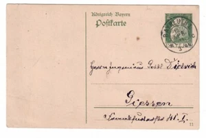 11256- AK- GA Bayern 5 Pfg. Bayreuth - Giessen 1911 - Bild 1 von 2