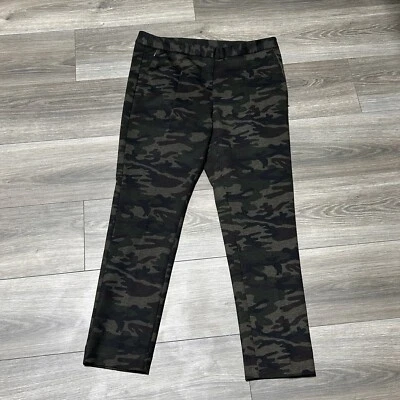Soft Surroundings Willow Ponte Knit Pants 10P Camo Zip Pockets Stretch Casual - Image 1 of 4