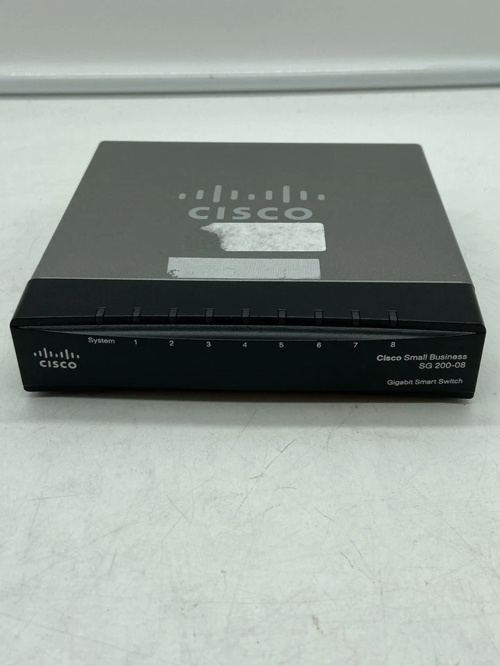 Cisco Small Business 8 Port Gigabit Smart Switch SG200-08 (See Desc) Free S/H - Image 1 of 4