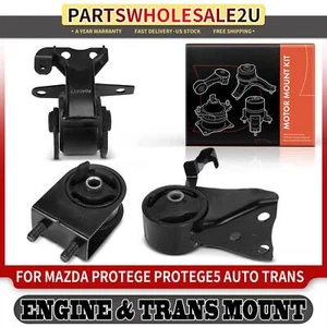 3Pcs Engine Motor & Transmission Mount for Mazda Protege 99-03 Protege5 02-03 - Picture 1 of 8