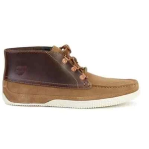 Timberland Size 11.5 Men Chukka Lace Up Leather Camp 73 Boots Anti Fatigue Brown - Picture 1 of 11