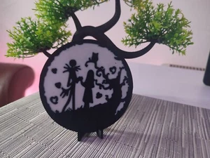 Nightmare Before Christmas Motto Untersetzer/Plakette - Bild 1 von 5