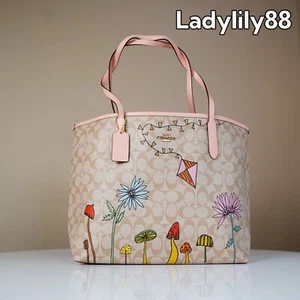 NWT Coach X Observed By Us City Tote Bag In Signature Canvas Smooth Leather $445 - Picture 1 of 17