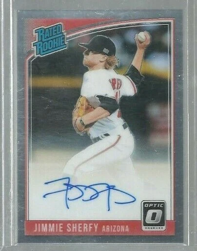 2018 Donruss Optic Rated Rookies Signatures #RRSJS Jimmie Sherfy (ref46798) - Image 1 of 1