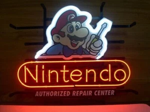 US STOCK 20"x16" Nintendo Super Mario Repair Shop Neon Sign Light Lamp - Picture 1 of 1