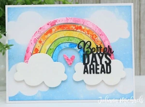 Neu Rentner! Sizzix Thinlits Rainbow 6-teiliges Set #665031 Einzelhandel 12,99 $ - Bild 1 von 12