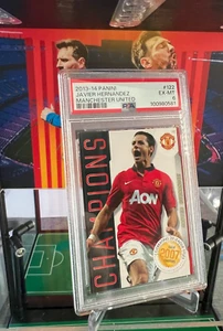 2013-14 Panini Manchester United Collection Champions 122 Javier Hernandez PSA 6 - Picture 1 of 19
