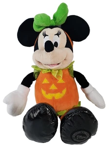 Disney Minnie Mouse Halloween 15" Peluche Disfraz Calabaza Arco Verde Auténtico - Imagen 1 de 10