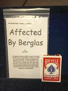 ACAAN AFFECTED BY BERGLAS Red Bicycle Poker Size Card at any Number Marc Paul - Picture 1 of 3