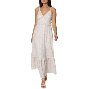BCBGeneration Womens Floral Ruffled Sleeveless Maxi Dress BHFO 7606 - Picture 1 of 2