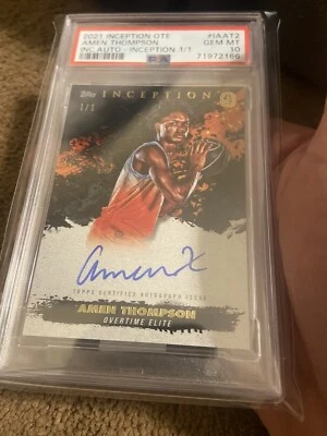 2021-22 Topps Inception OTE Amen Thompson RC AUTO 1/1 PSA 10 WOW! FUTURE! ❤️🏀 - Image 1 of 4