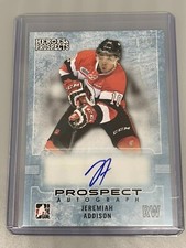 Jeremiah Addison 2014-2015 ITG Heroes & Prospects #38 Prospect Autograph /80
