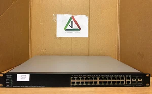 Conmutador administrado apilable Cisco SG500-28MPP Cisco 28 puertos Gigabit PoE+ (IVA incluido) - Imagen 1 de 6