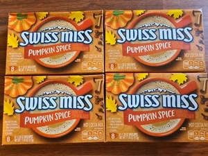 Lot of 4 (8-Packet) Boxes Swiss Miss Pumpkin Spice Hot Cocoa Mix 32 Total Packet - Picture 1 of 3