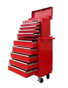 133 US PRO TOOLS RED AFFORDABLE TOOL CHEST ROLLCAB STEEL BOX ROLLER CABINET - Picture 1 of 1