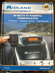 NIB - Midland - MXT400 MicroMobile® GMRS 40-Watt Two-Way Radio - MXT400 - Photo 1/2