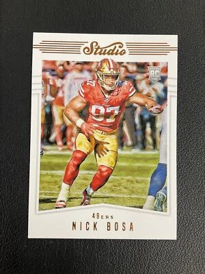 2019 Panini Chronicles Studio #S9 Nick Bosa Rookie San Francisco 49ers - Image 1 of 2