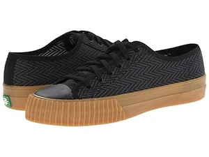 PF FLYERS PM15OL1E CENTER LOW ZIG ZAG Mn's (M) Black Canvas Skate Shoes - Picture 1 of 7