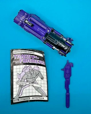 Astrotrain 100% Complete Vintage 1985 G1 Transformers Hasbro Action Figure - Image 1 of 3
