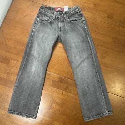 Pantalones de mezclilla vintage Levi’s 514 con lengüeta roja para niños talla 24x22 gris ajustados rectos Foto 1 de 4
